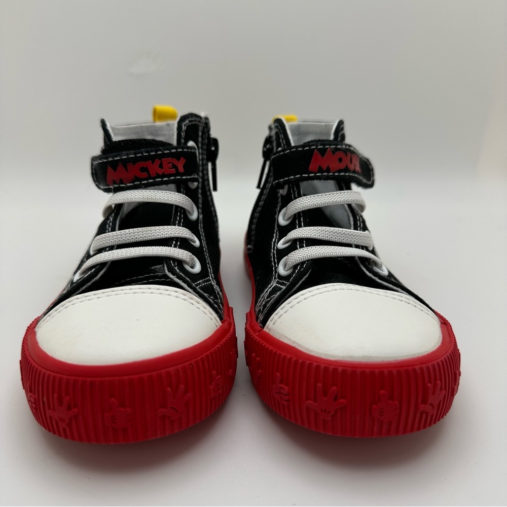 Disney Junior Mickey Mouse & Pluto High top Zip Sneakers Toddler Sz 9 - Picture 5 of 11